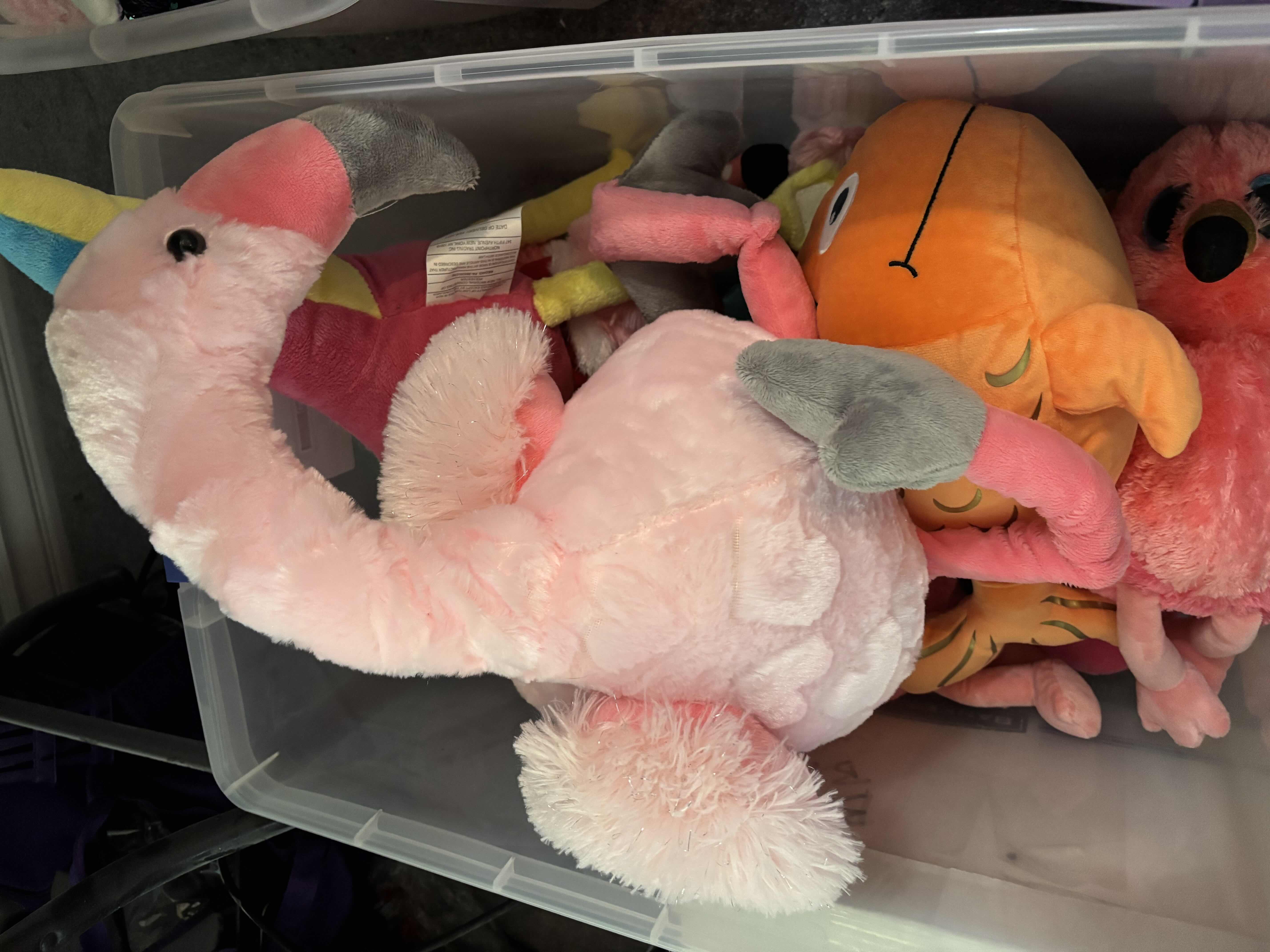 Photo 1 of CONTAINER OF STUFFED ANIMALS
