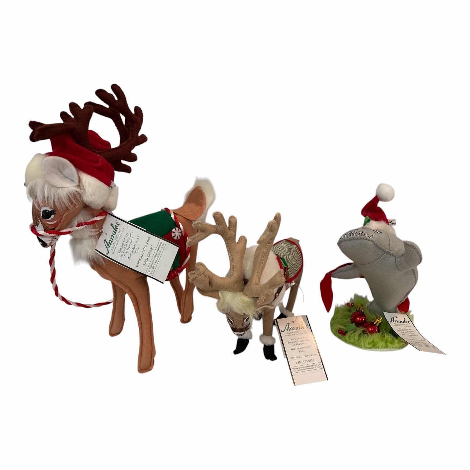 Photo 1 of NWT 4-PCS VINTAGE ANNALEE CHRISTMAS-DECORATIONS H9.5”