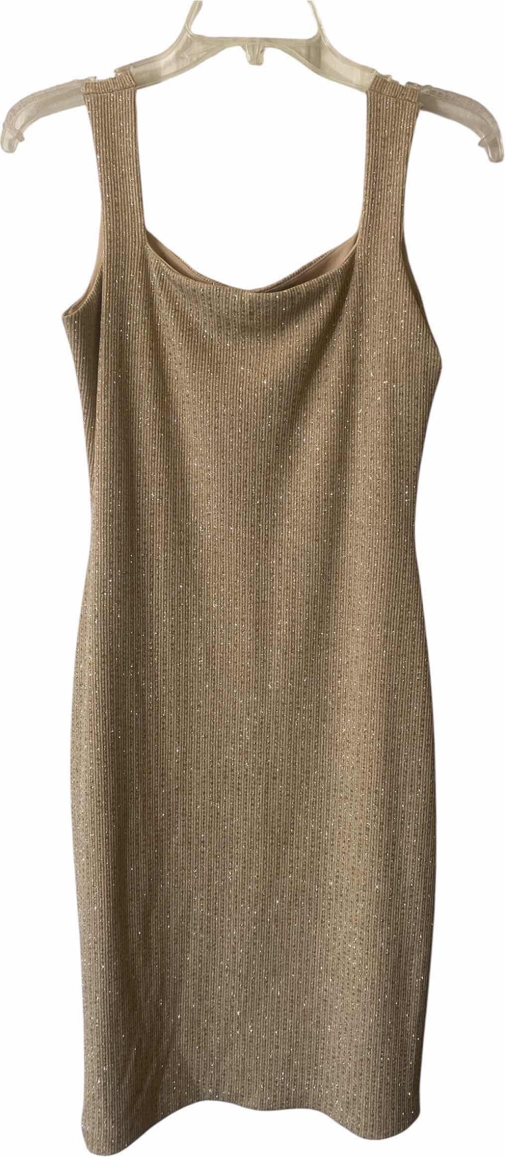 Photo 1 of WOMEN’S GOLD GLITTERY DRESS SIZE LARGE
