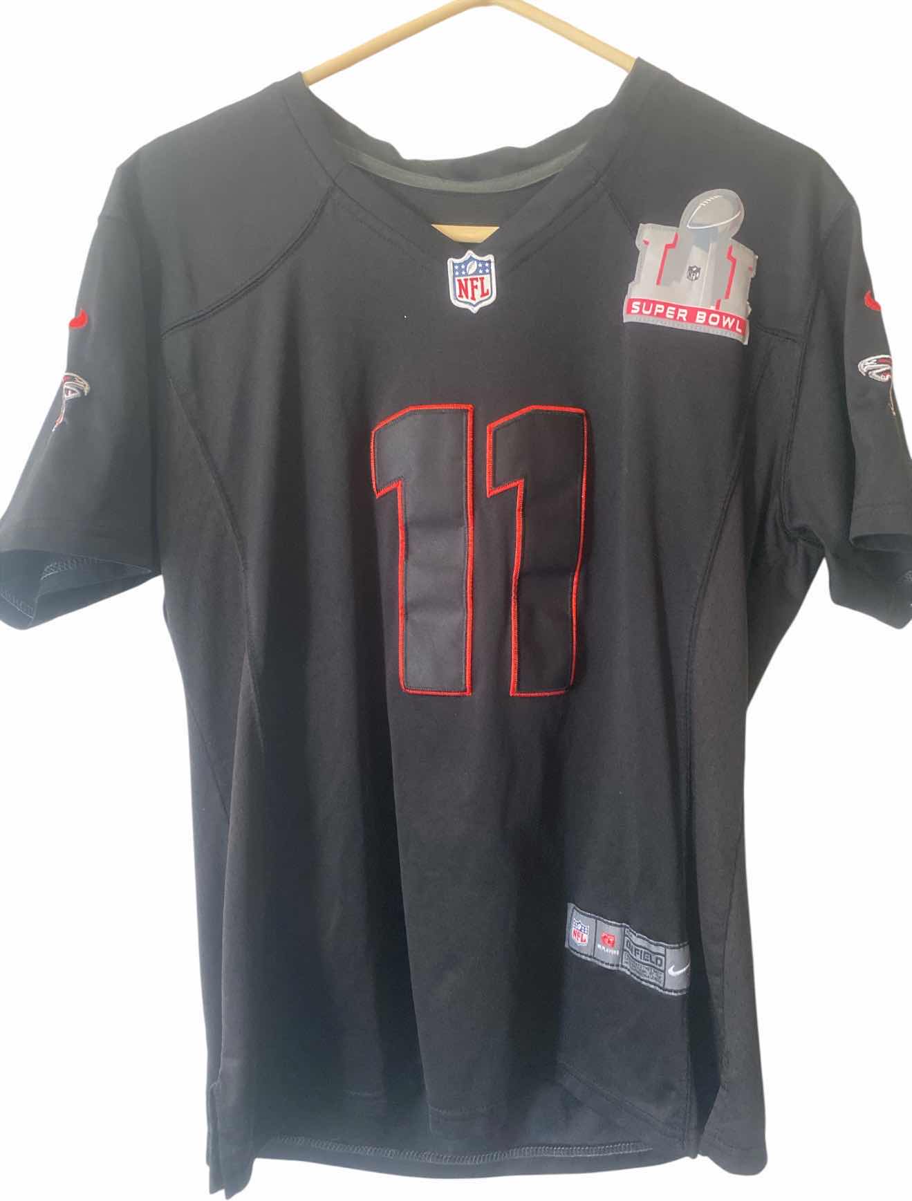 Photo 1 of ATLANTA FALCONS JULIO JONES 11 JERSEY WITH SUPER BOWL PATCH YOUTH SIZE EXTRA XXLARGE