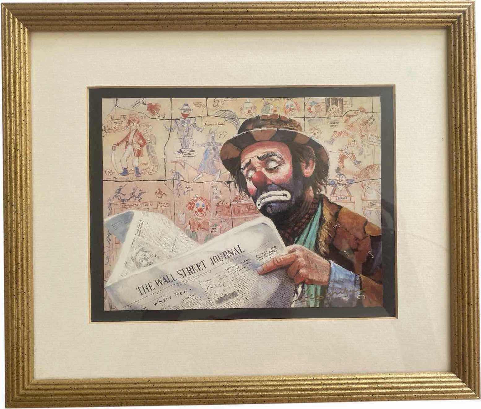 Photo 1 of FRAMED LIMITED ADDITION, SIGNED, LITHOGRAPH PRINT TITLED “THE FINANCIER” BY LEGENDARY COMEDIAN, RED SKELETON. ARTWORK 13“ X H11“