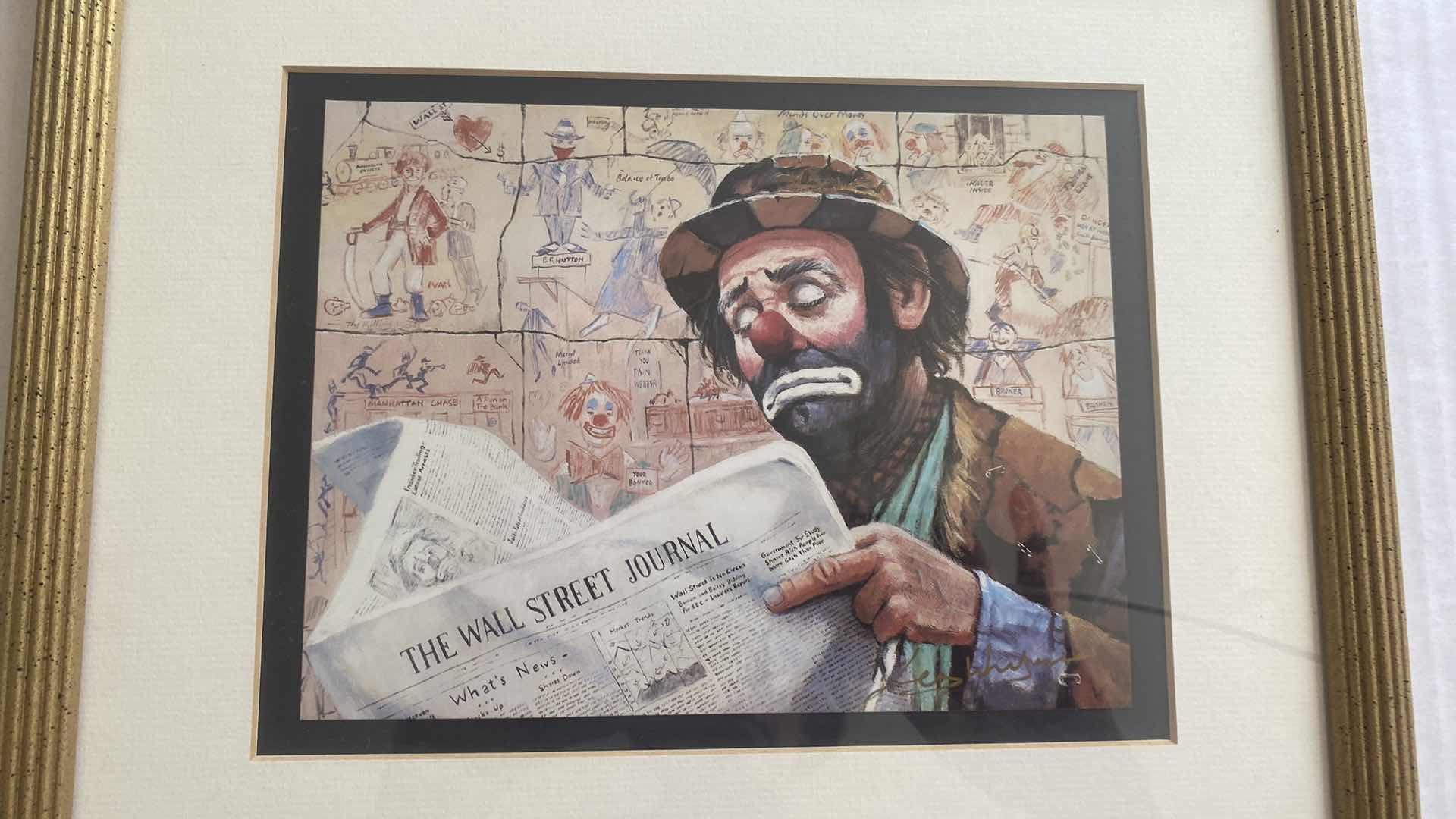 Photo 1 of FRAMED LIMITED ADDITION, SIGNED, LITHOGRAPH PRINT TITLED “THE FINANCIER” BY LEGENDARY COMEDIAN, RED SKELETON. ARTWORK 13“ X H11“