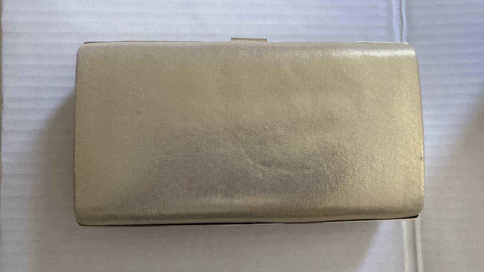 Photo 1 of WOMEN’S GOLD CLUTCH HANDBAG 9” X 5”