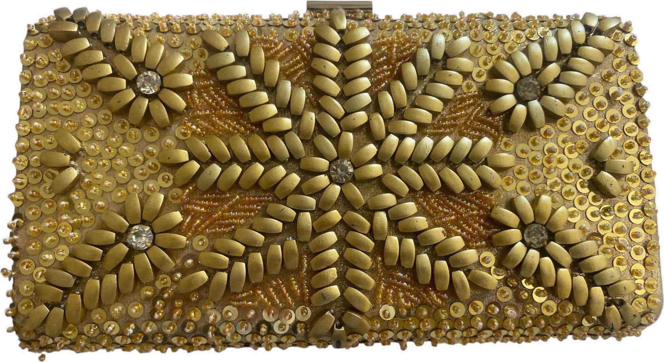 Photo 1 of WOMEN’S GOLD CLUTCH HANDBAG 9” X 5”