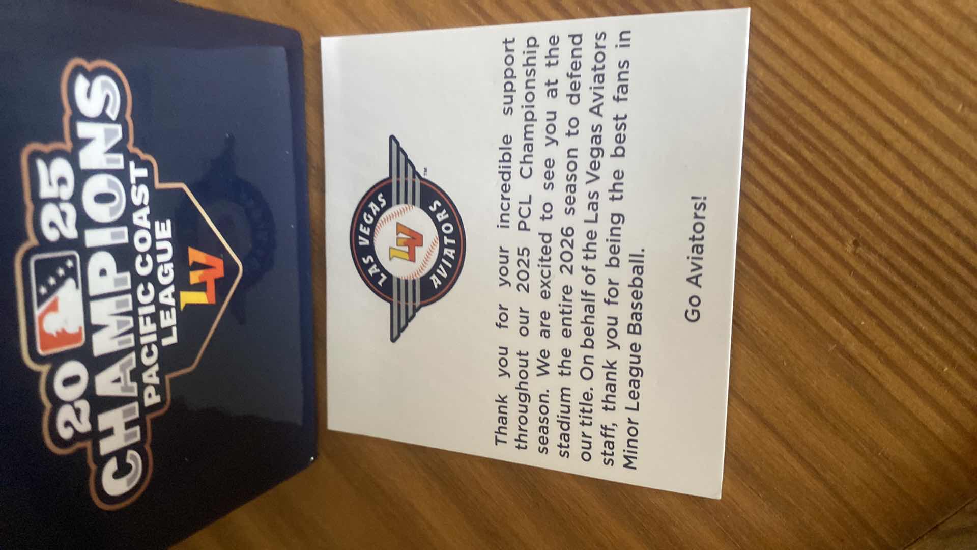 View 5 of LAS VEGAS AVIATORS 2026 SEASON TICKET MEMBER CHAMPIONSHIP LARGE RING WITH ASSORTED CUPS