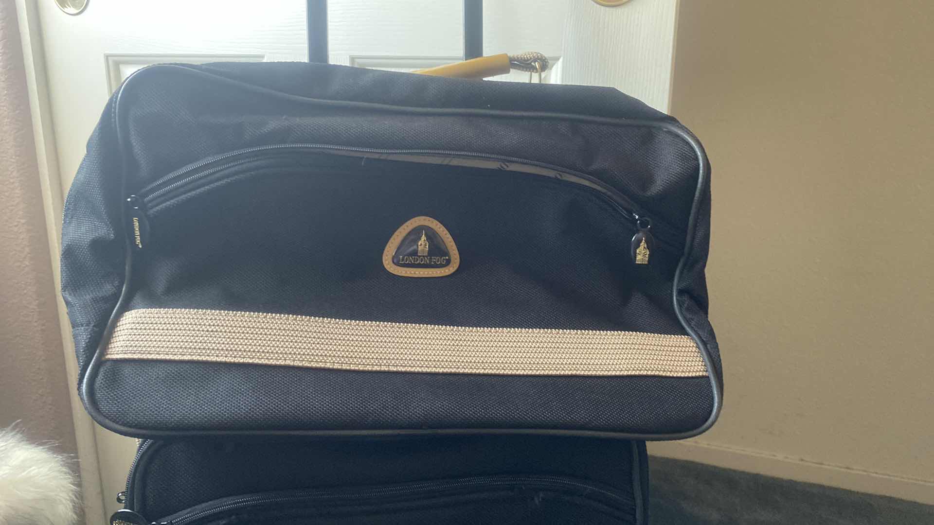 Photo 1 of LONDON FOG BLACK TWO PIECE LUGGAGE SET ROLLER IS H23”
