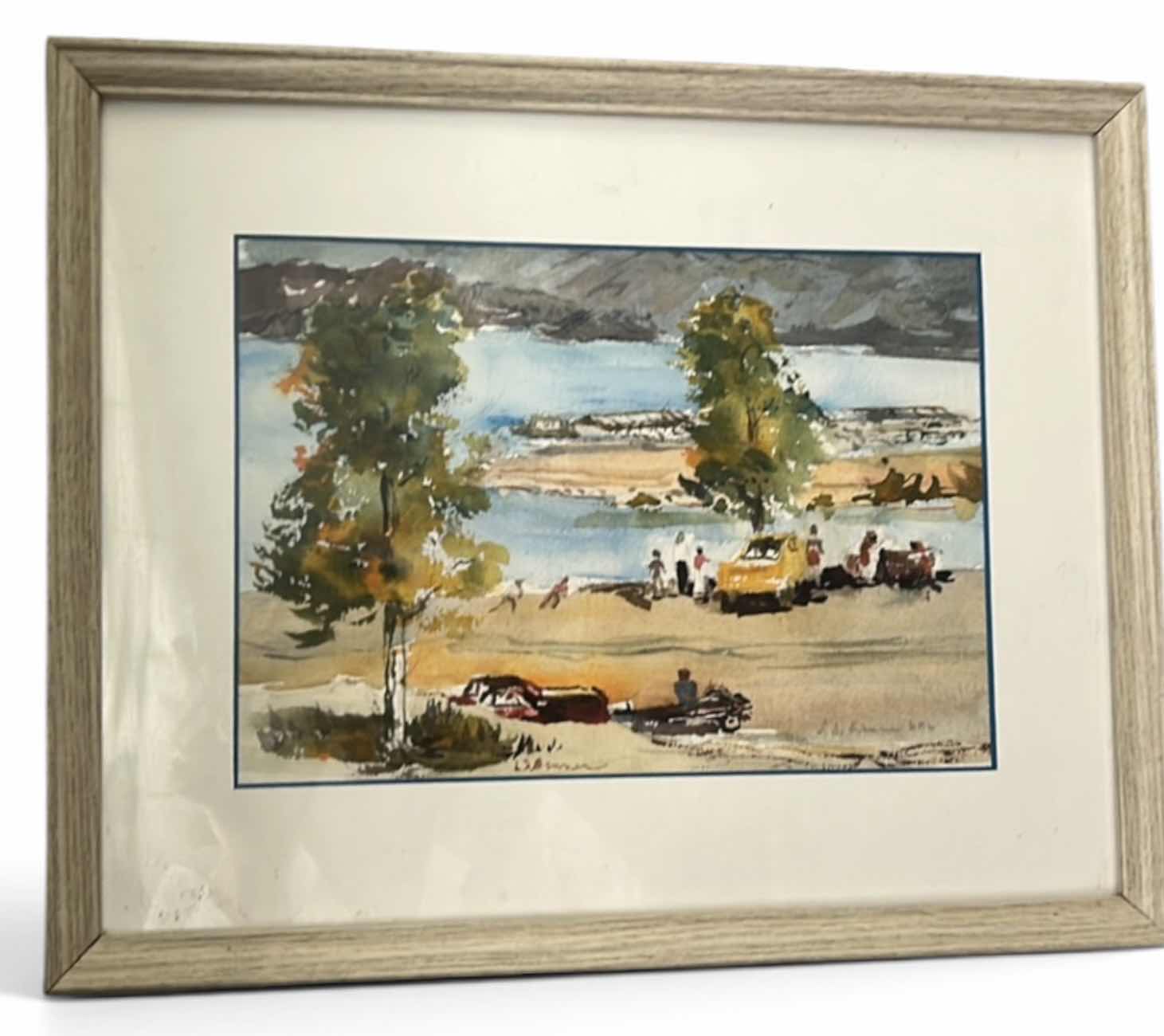 Photo 1 of FRAMED AND SIGNED WATERCOLOR ARTWORK “CALLVILLE MARINA” 15” x H12”