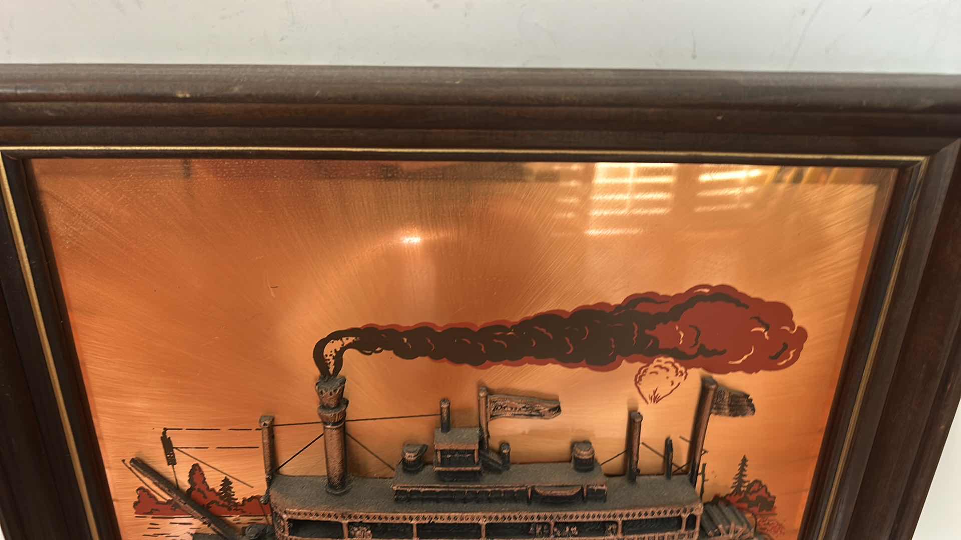 View 4 of JOHN LOUE 3D COPPER RELIEF WALL ARTWORK PIECE, 16 1/2” x H13 1/4” $125