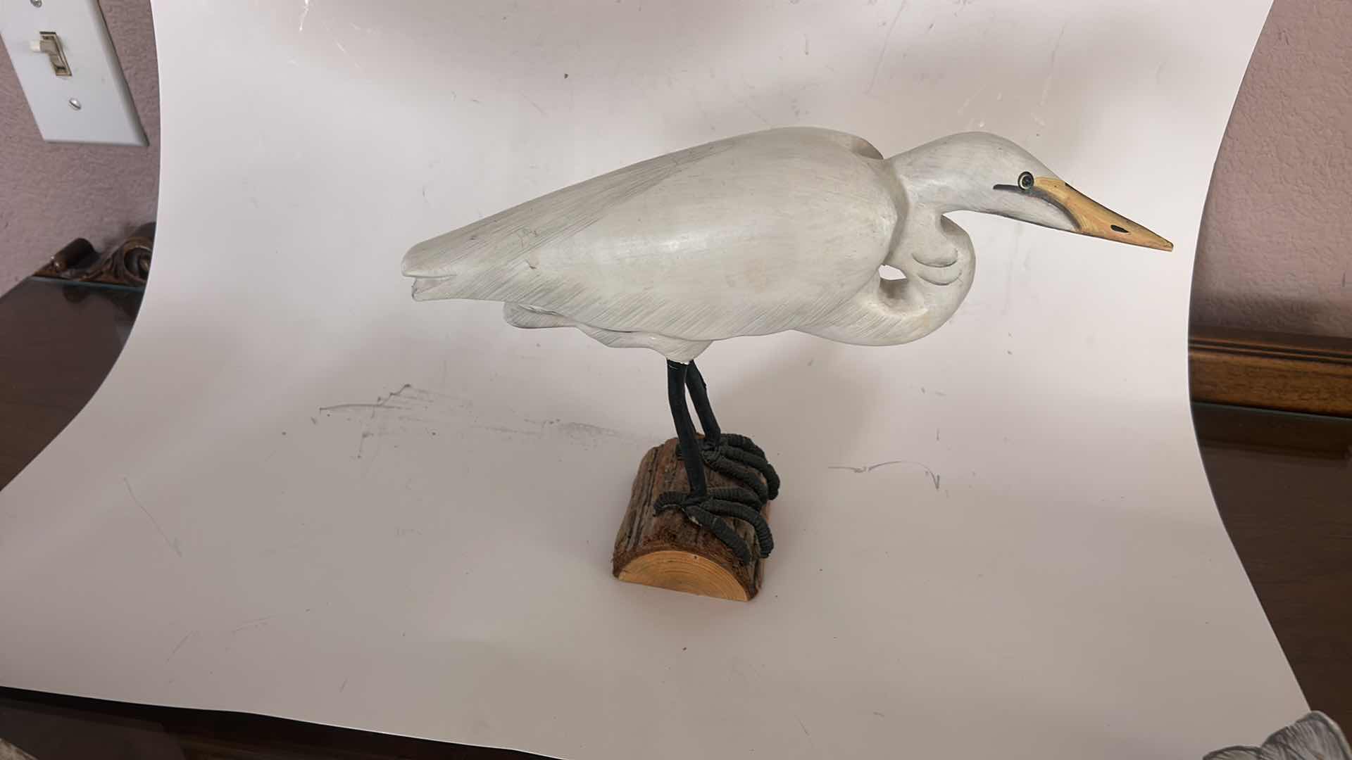 Photo 1 of THREE HAND-PAINTED WOODEN BIRD FIGURES FOR HOME DECOR, (TALLEST, 13”)