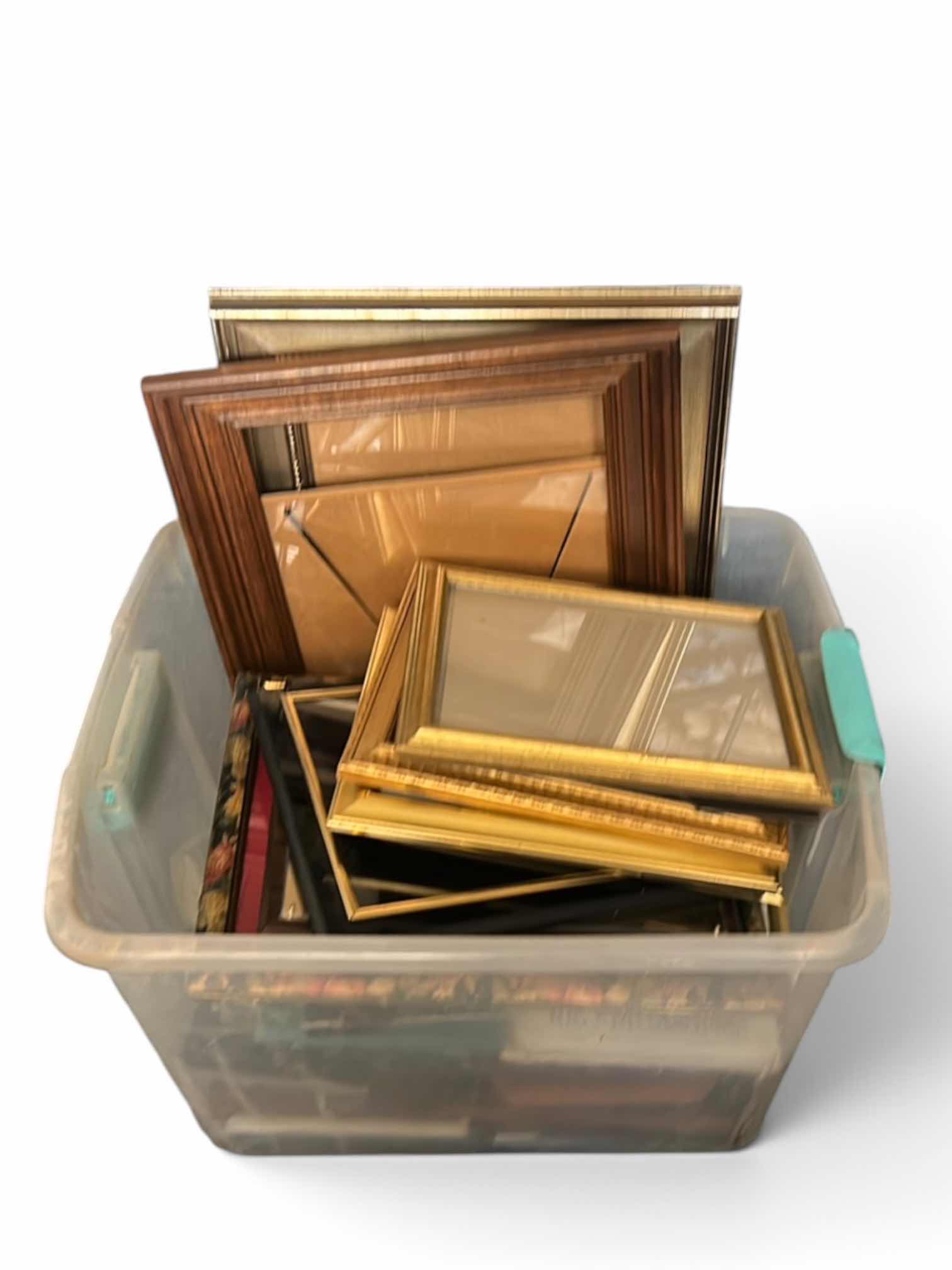 Photo 1 of TOTE FULL OF PICTURE FRAMES