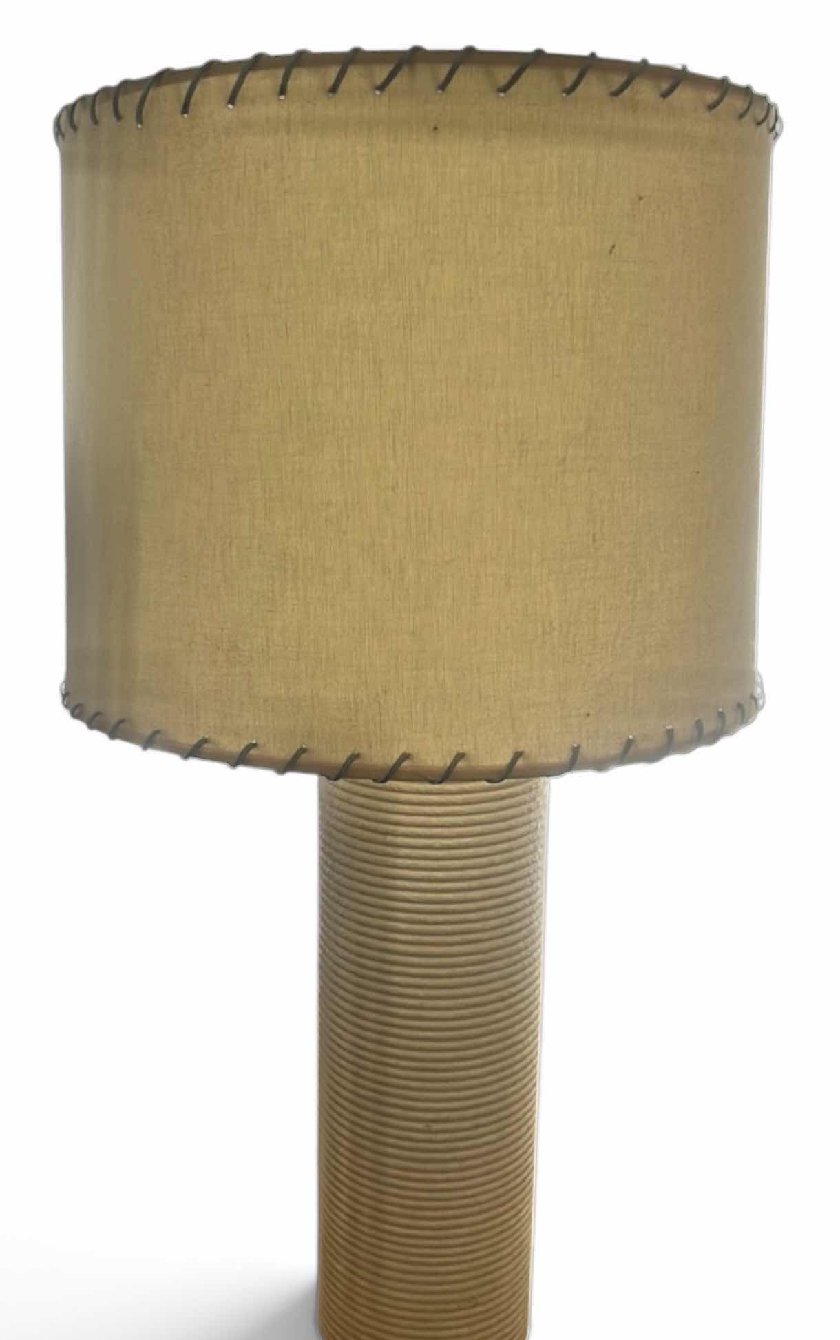 Photo 1 of OFF-WHITE, TALL TABLE LAMP H34 1/2”