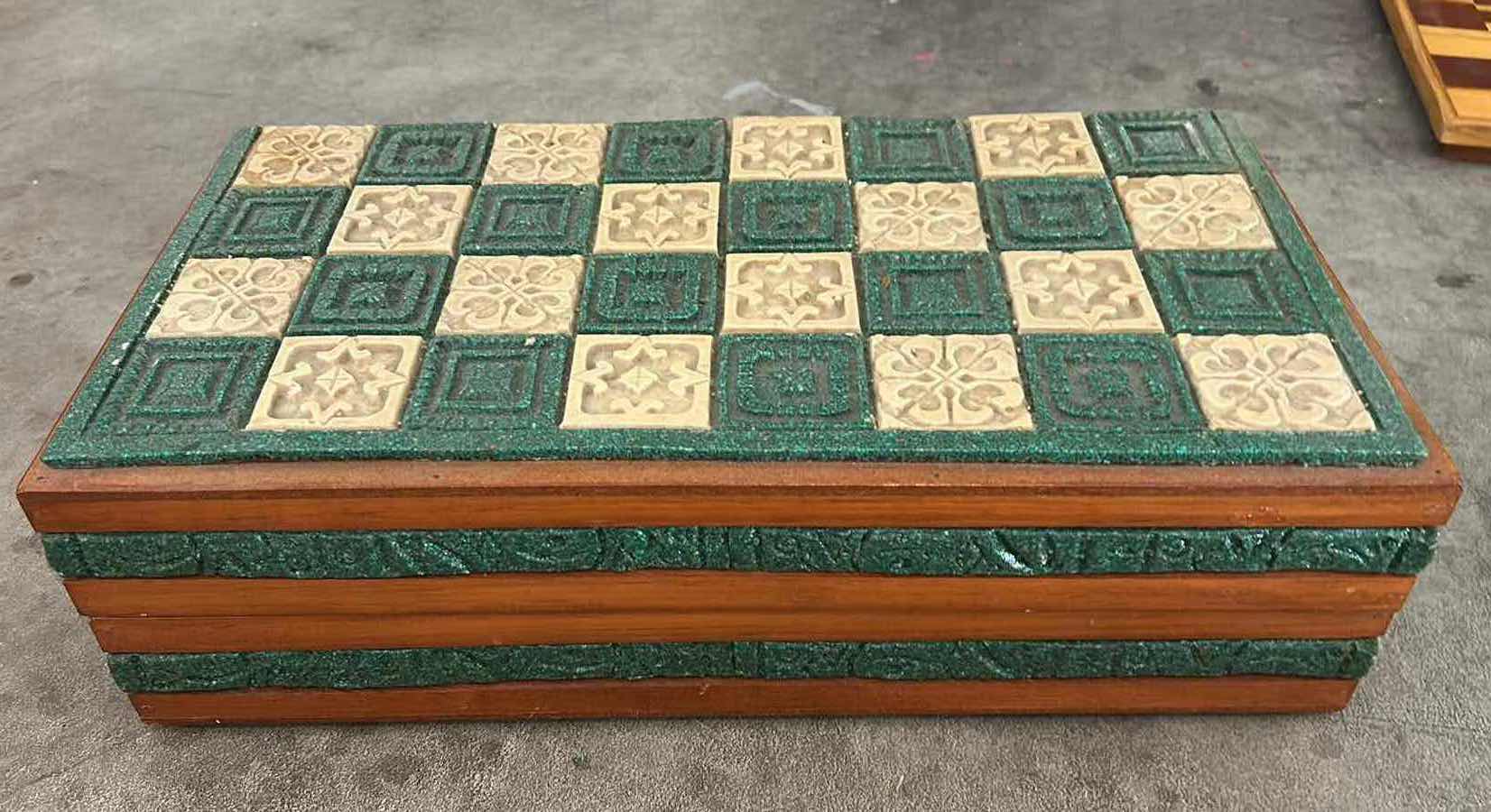 Photo 1 of VINTAGE AZTEC VS CONQUISTADOR CHESS SET WITH HAND CAST REDIN PIECES