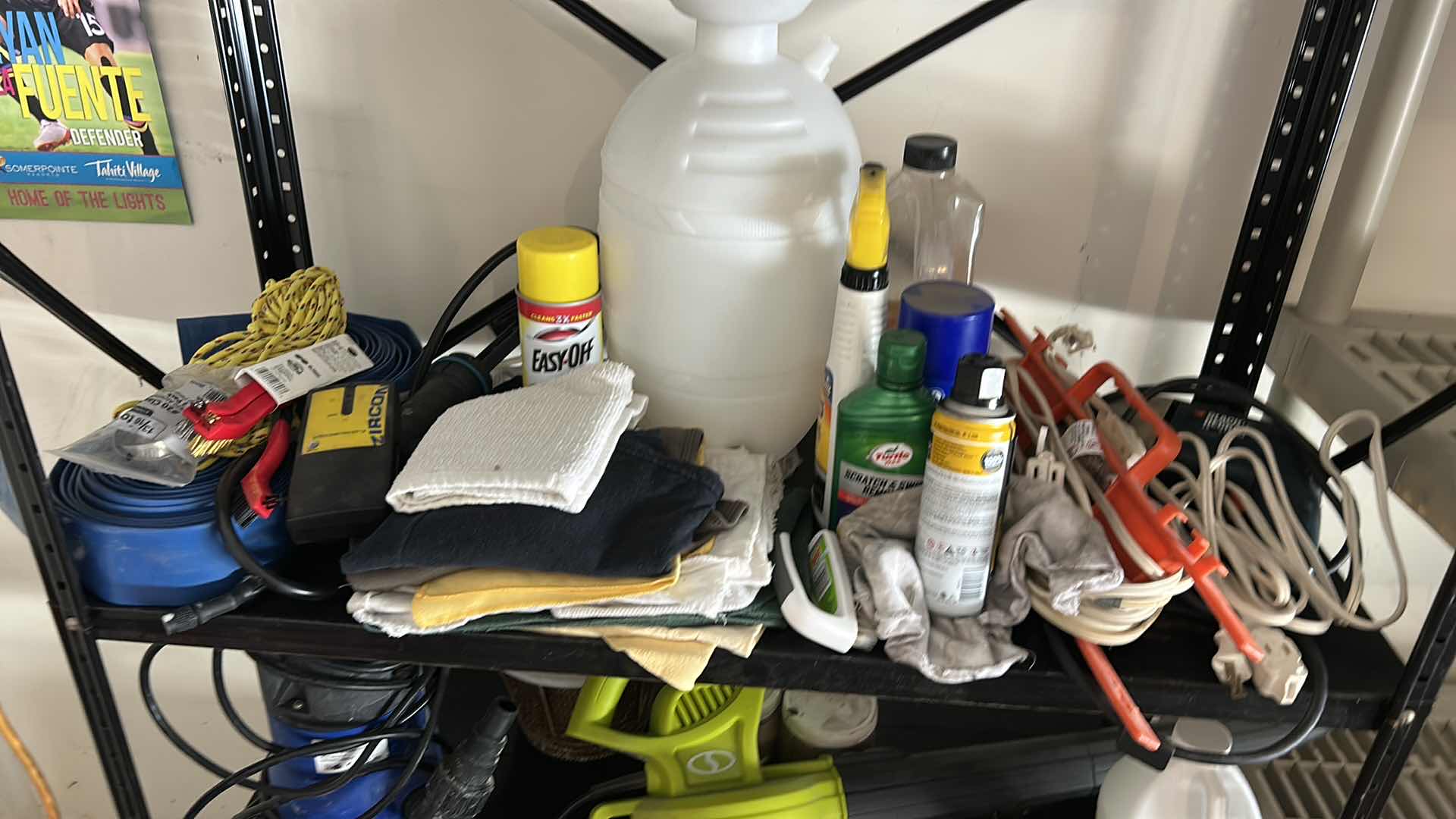 Photo 1 of METAL SHELVING UNIT WITH GARAGE ITEMS