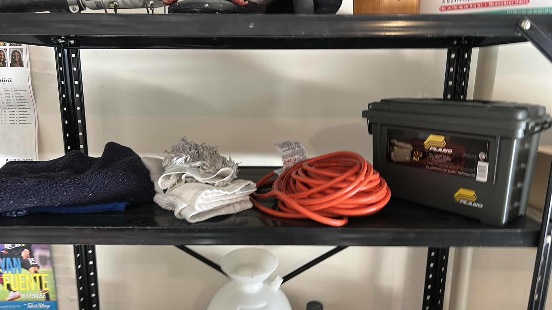 Photo 1 of METAL SHELVING UNIT WITH GARAGE ITEMS