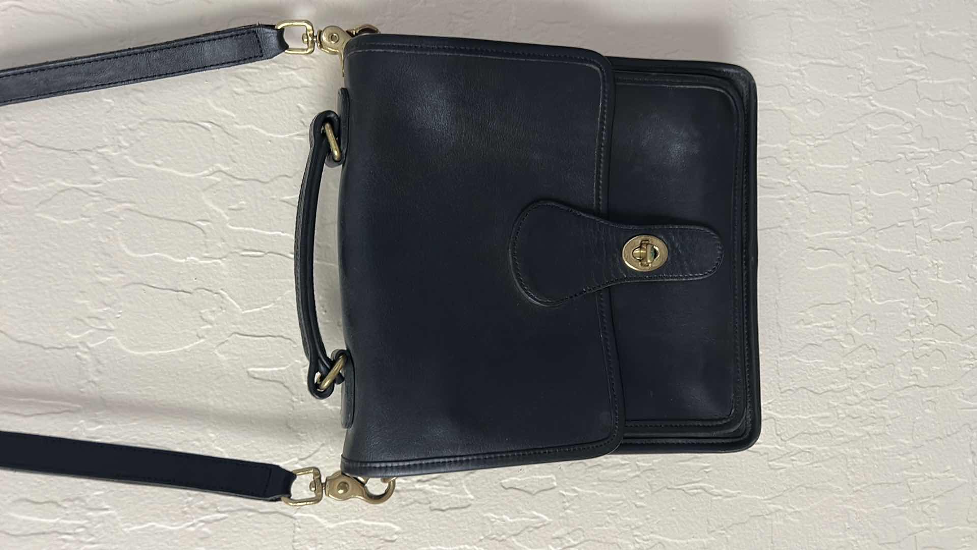 Photo 1 of VINTAGE COACH WILLIS TOP BLACK STATION BAG