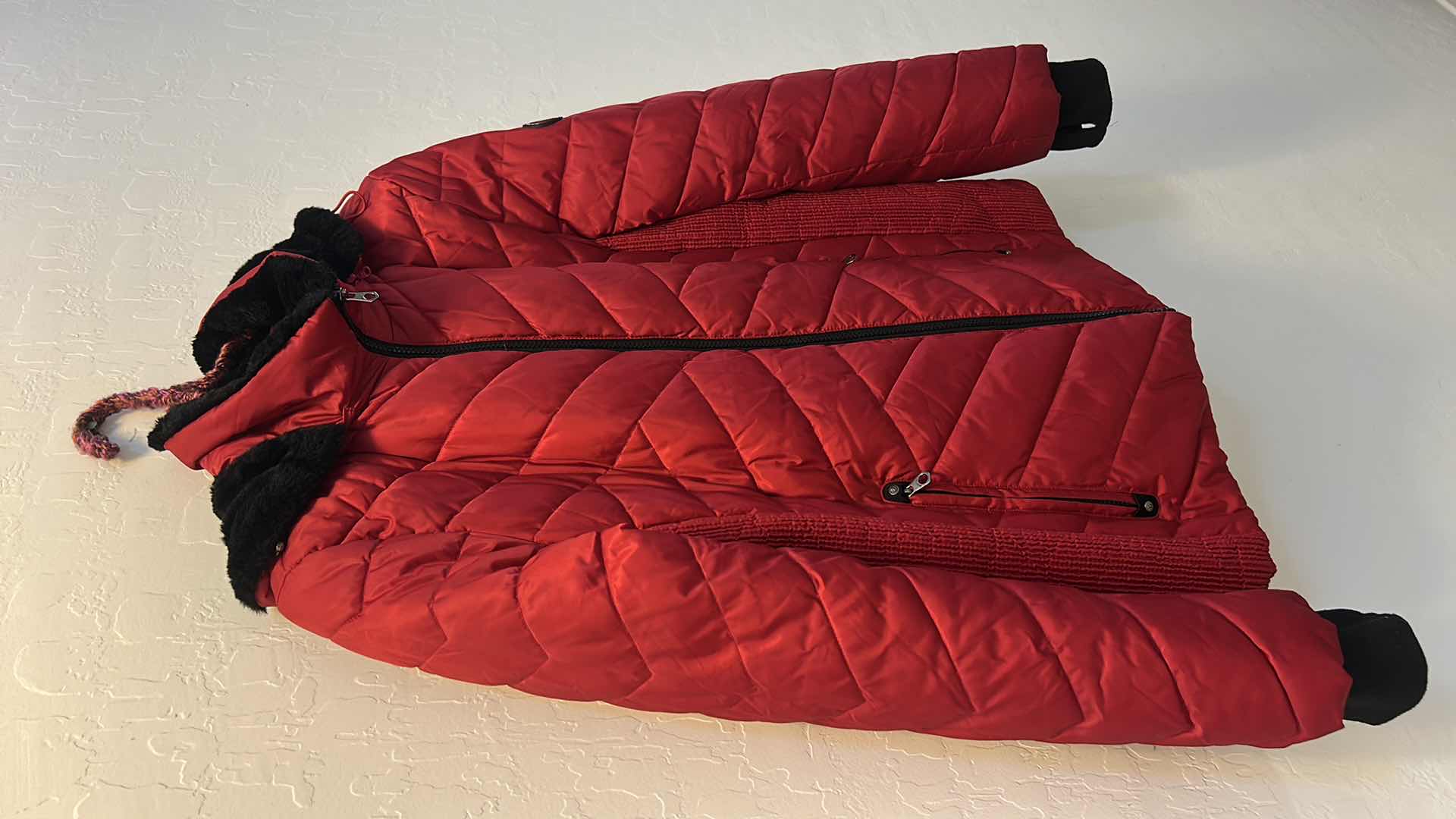 Photo 1 of RED NAUTICA WOMEN’S PUFFER JACKET, PLUS SIZE