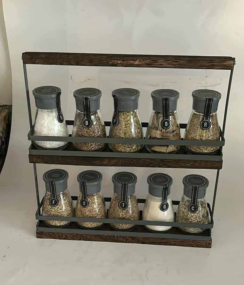 Photo 1 of SPICE RACK WITH SPICES