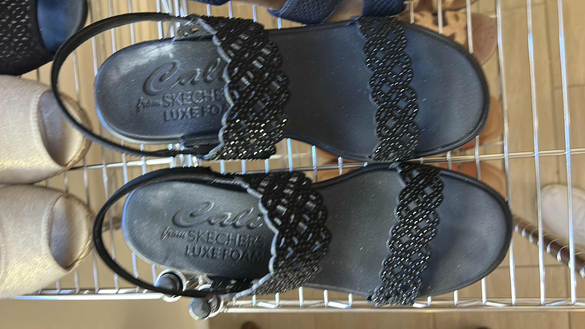 Photo 1 of SIX PAIRS OF SANDAL TYPE SHOES - WOMEN’S SIZE 10