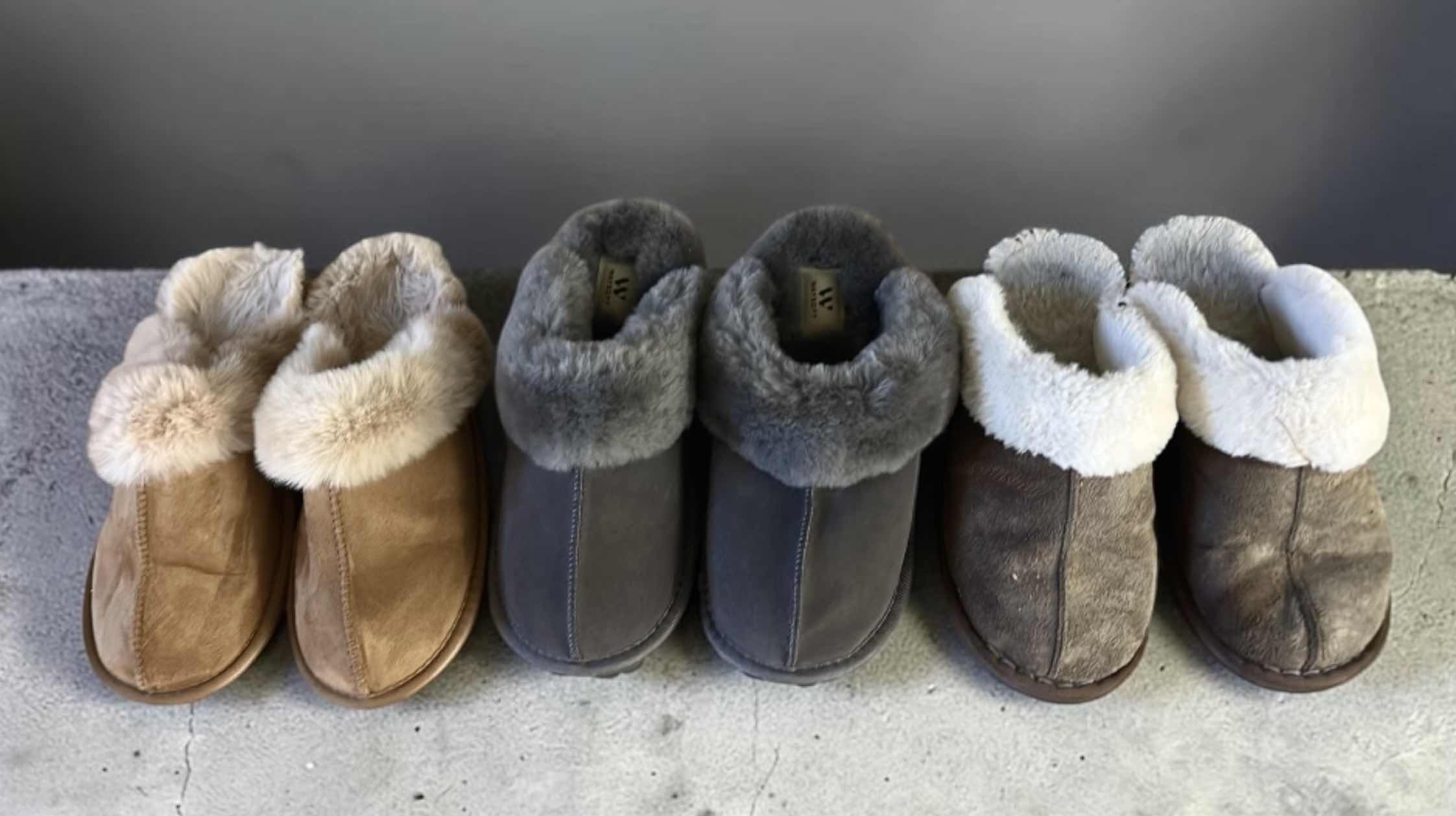Photo 1 of 3 PAIRS SLIPPERS- WOMENS SIZE 10