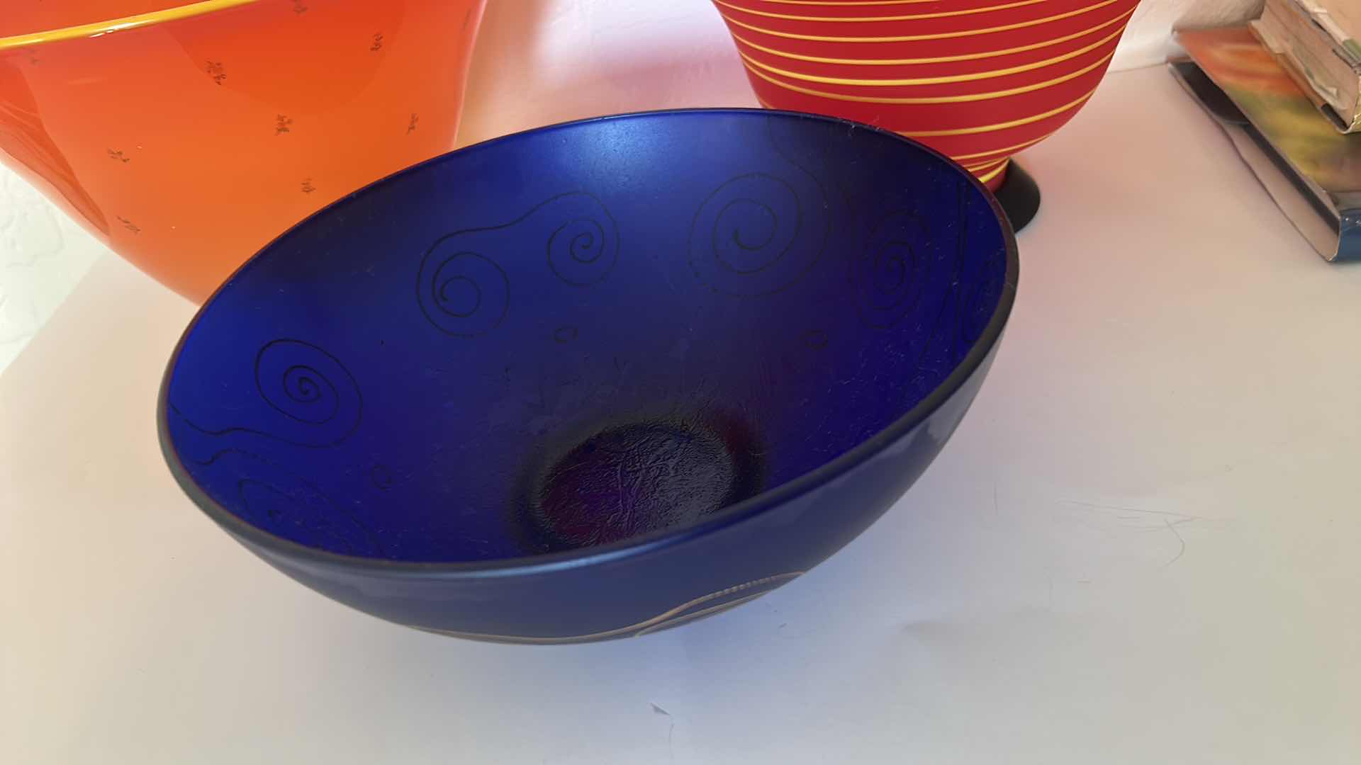 Photo 1 of 3 GLASS BOWLS (LARGEST 11” x H7”)