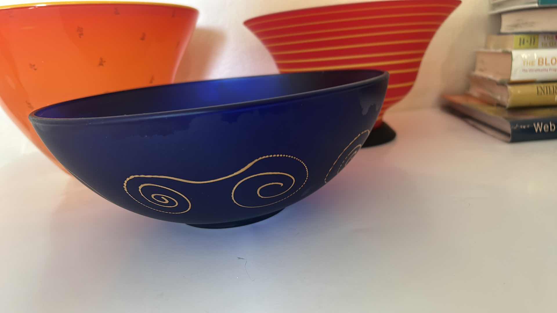 Photo 1 of 3 GLASS BOWLS (LARGEST 11” x H7”)