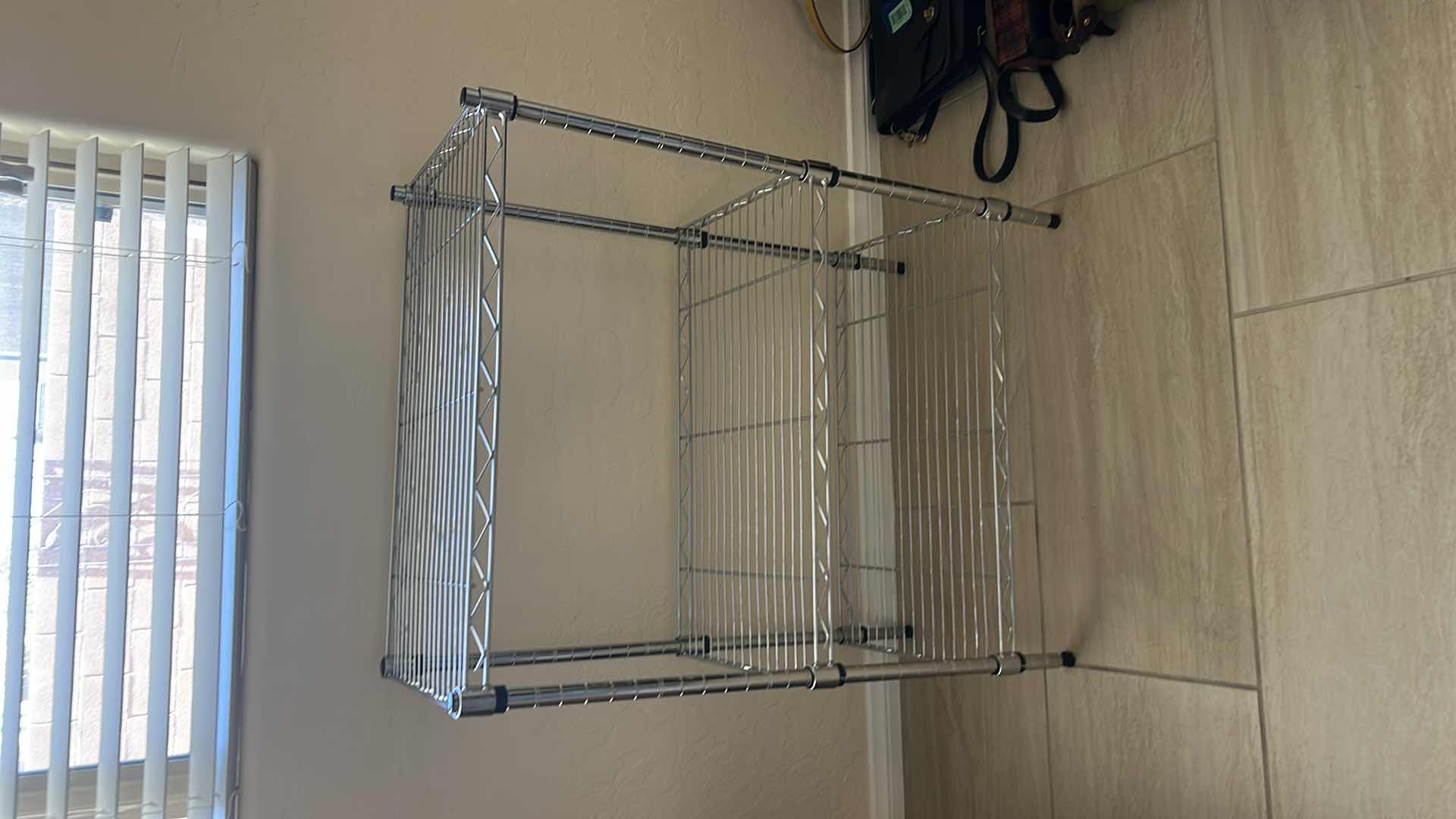 Photo 1 of METAL SHELVING RACK, 23 1/2” x 13” x H30 3/4”