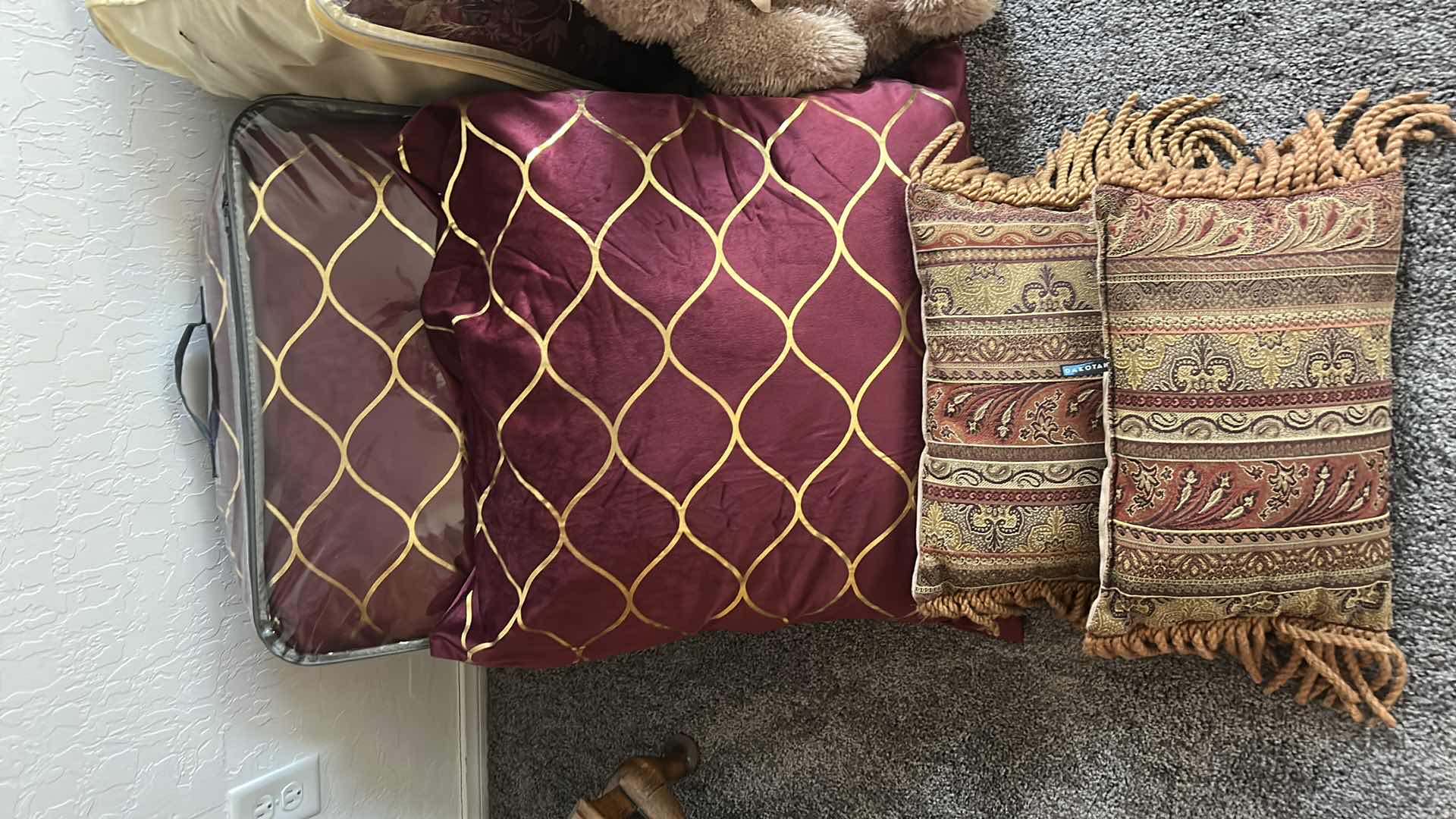 Photo 1 of QUEEN, BEDDING PILLOWS, AND SHAMS
