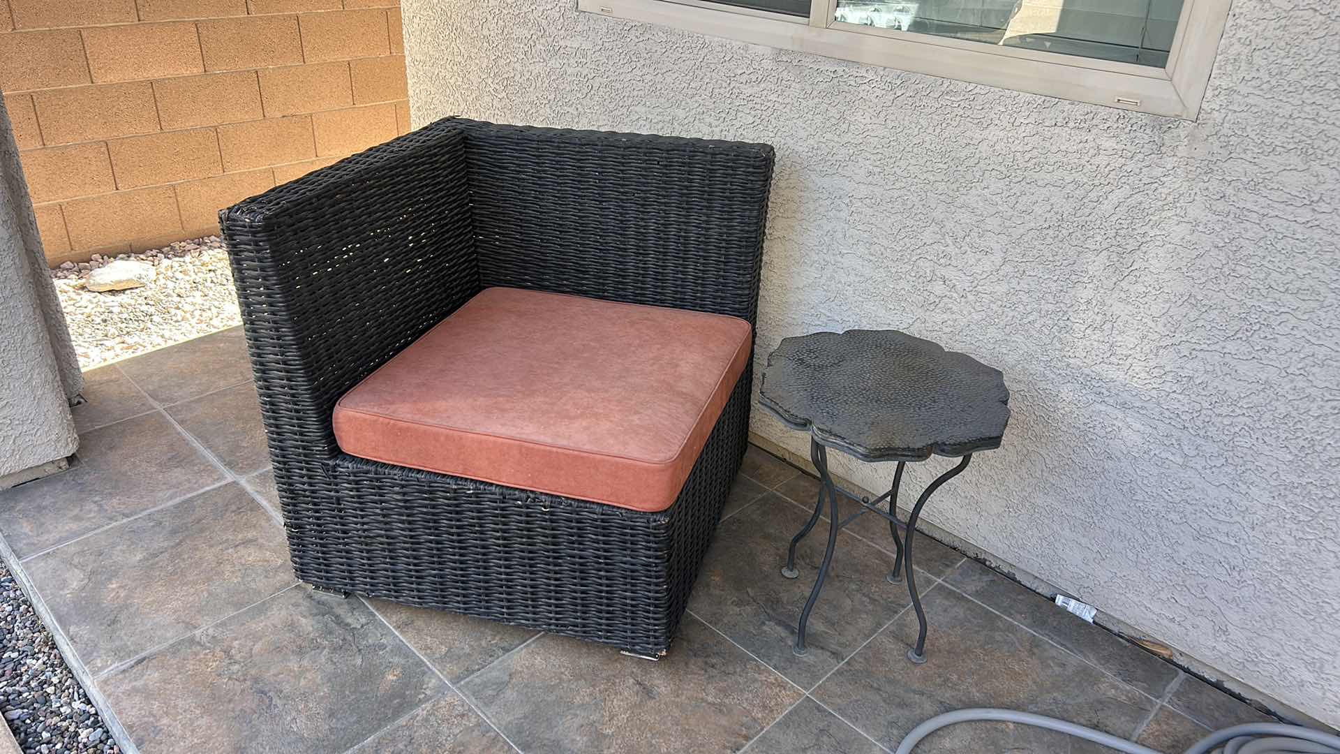 Photo 1 of OUTDOOR SEATING AND SMALL SIDE TABLE