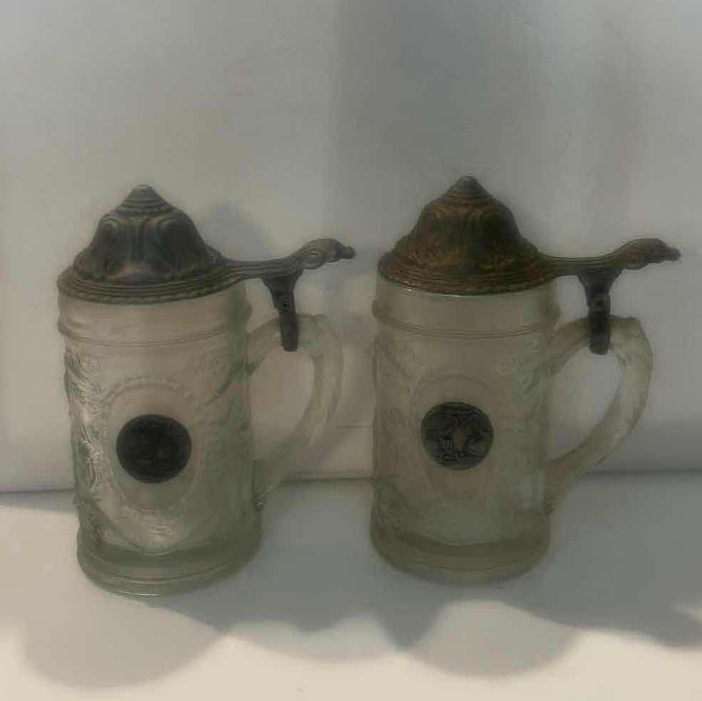 View 2 of SOLVANG & LAS VEGAS SOUVENIR BEER STEINS H 7”