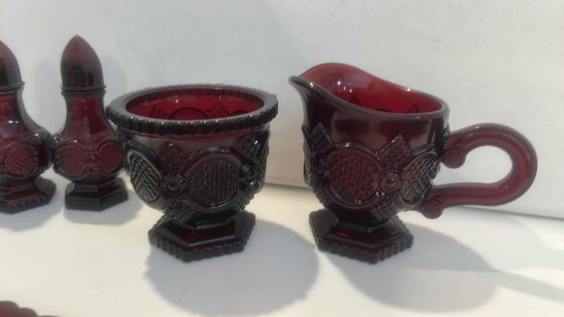 Photo 1 of AVON 1876 CAPE COD RUBY RED GLASSWARE