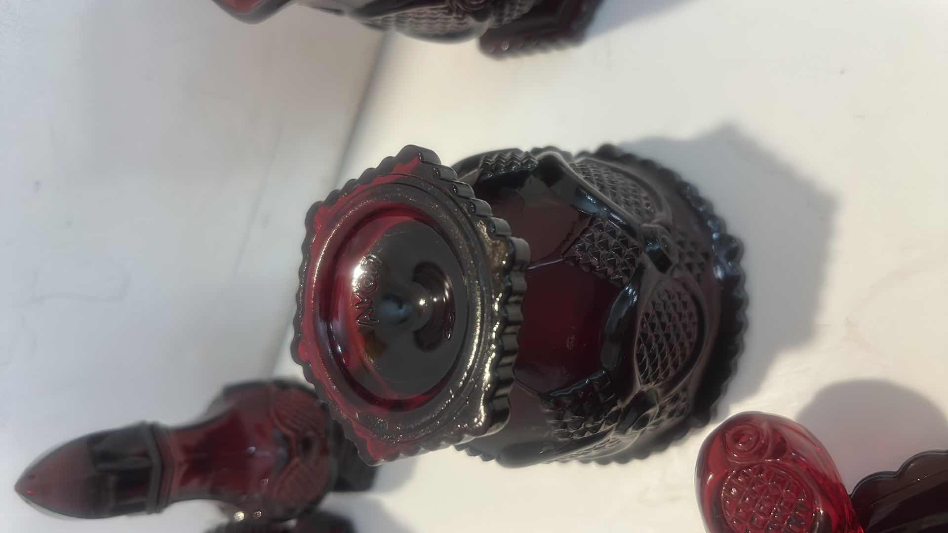 Photo 1 of AVON 1876 CAPE COD RUBY RED GLASSWARE