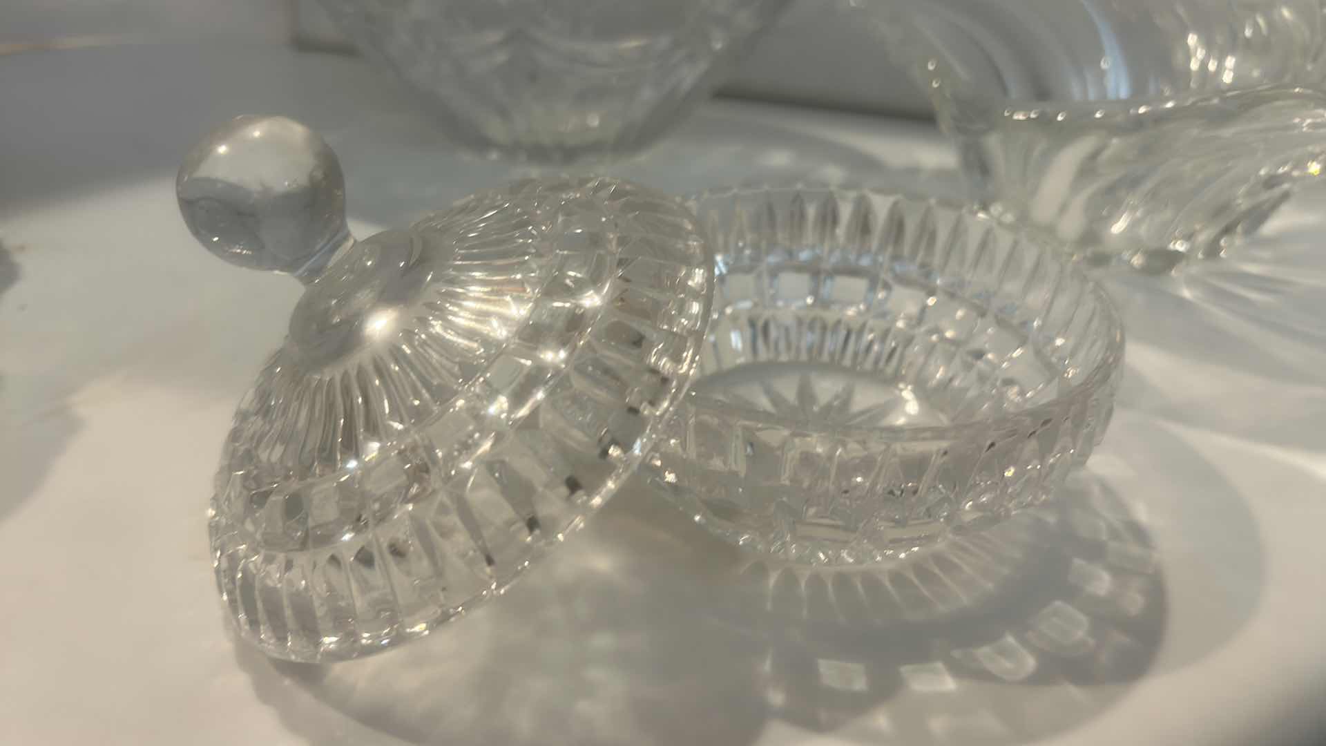 Photo 1 of CRYSTAL AND PRESSED GLASSWARE TALLEST 8”
