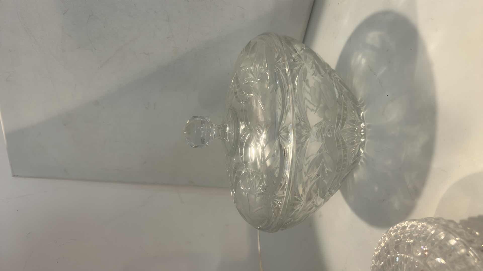 Photo 1 of CRYSTAL AND PRESSED GLASSWARE TALLEST 8”
