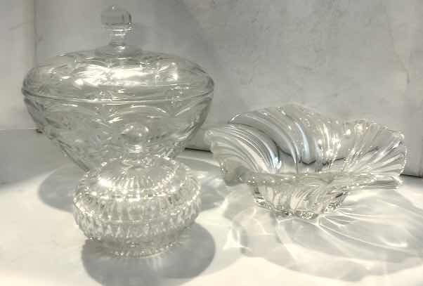 Photo 1 of CRYSTAL AND PRESSED GLASSWARE TALLEST 8”