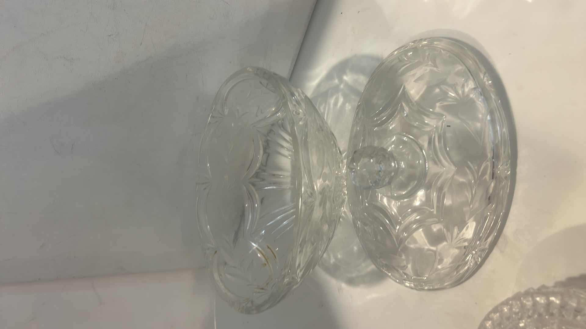Photo 1 of CRYSTAL AND PRESSED GLASSWARE TALLEST 8”
