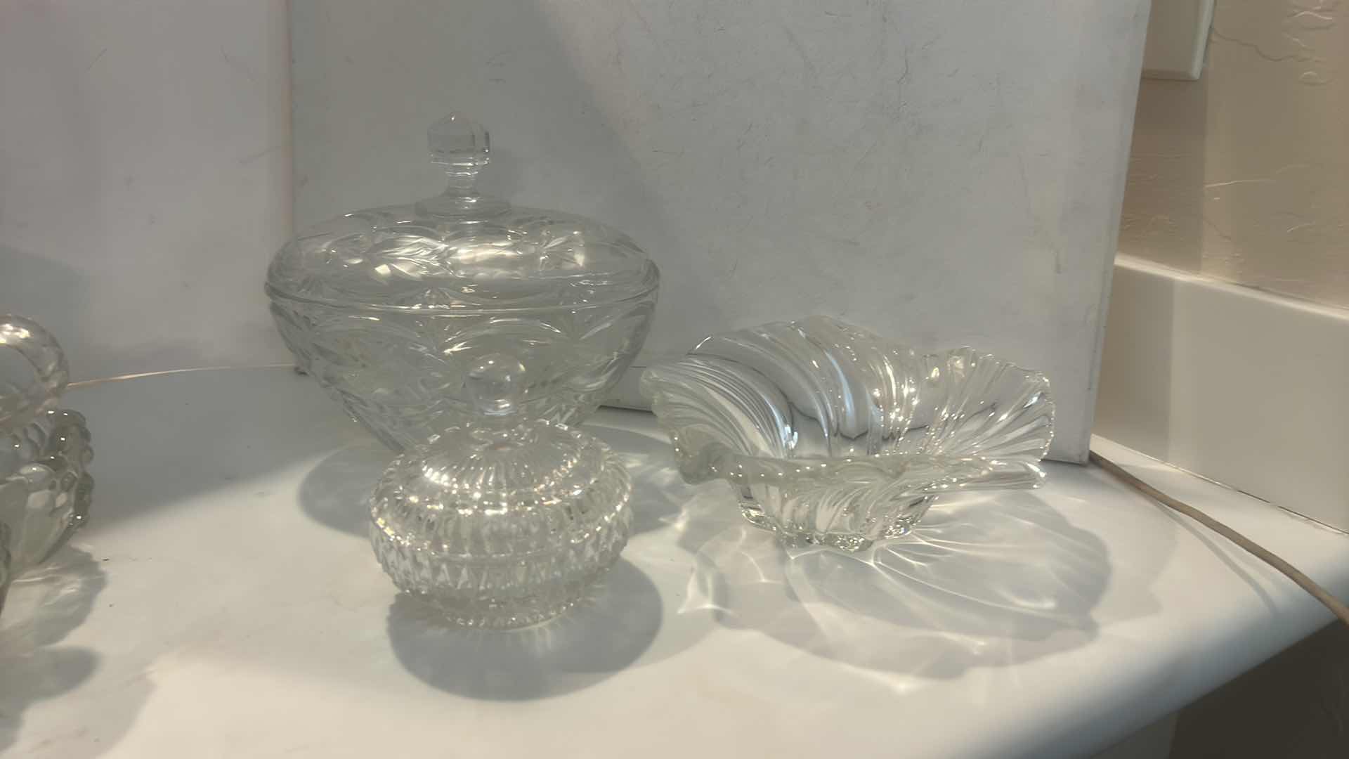 Photo 1 of CRYSTAL AND PRESSED GLASSWARE TALLEST 8”