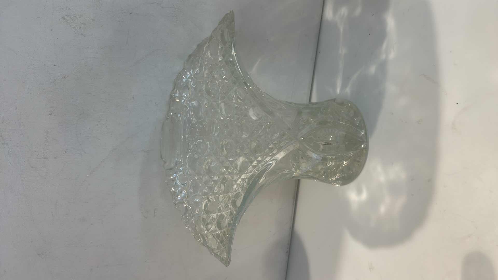 Photo 1 of VINTAGE CLEAR PRESSED GLASSWARE (TALLEST H8”)