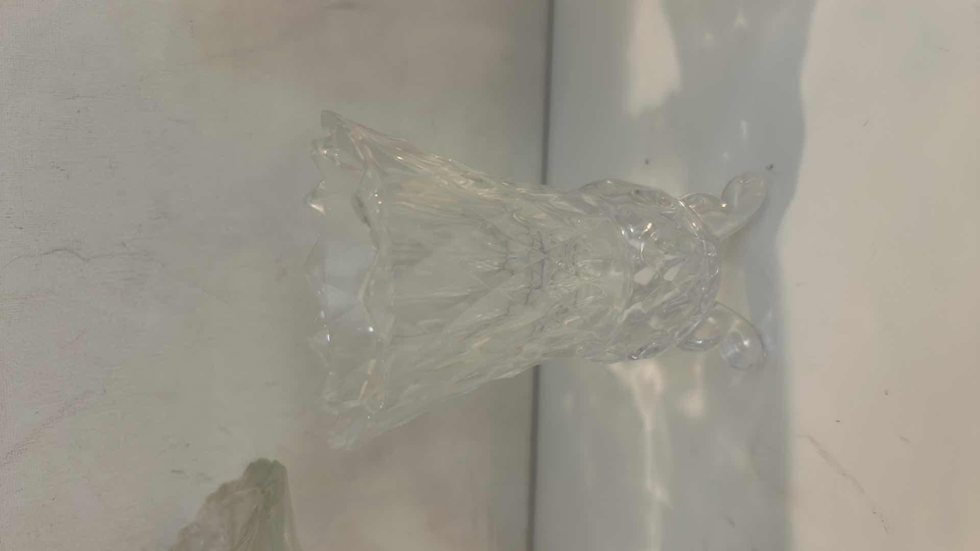 Photo 1 of VINTAGE CLEAR PRESSED GLASSWARE (TALLEST H8”)
