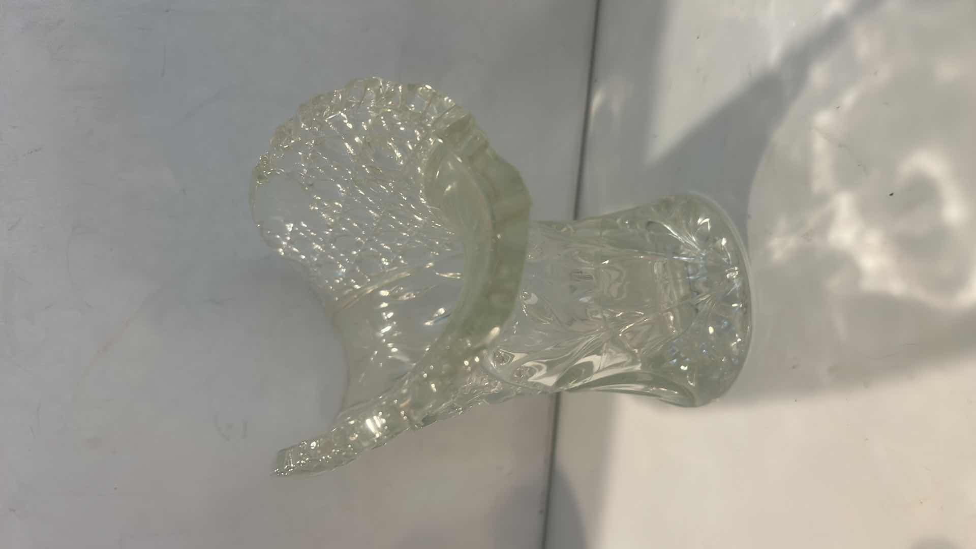 Photo 1 of VINTAGE CLEAR PRESSED GLASSWARE (TALLEST H8”)