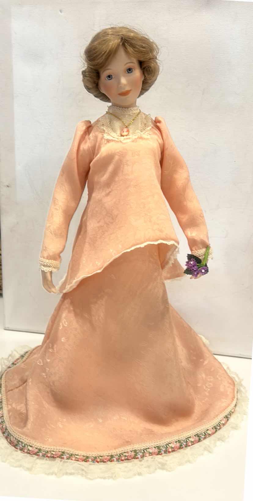 Photo 1 of COLLECTIBLE PORCELAIN DOLL H17”
H 17” $45