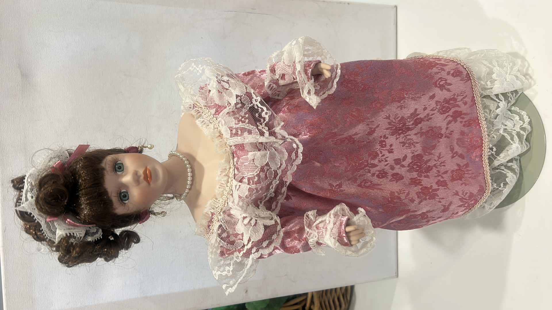 Photo 1 of PORCELAIN COLLECTIBLE DOLL H19”