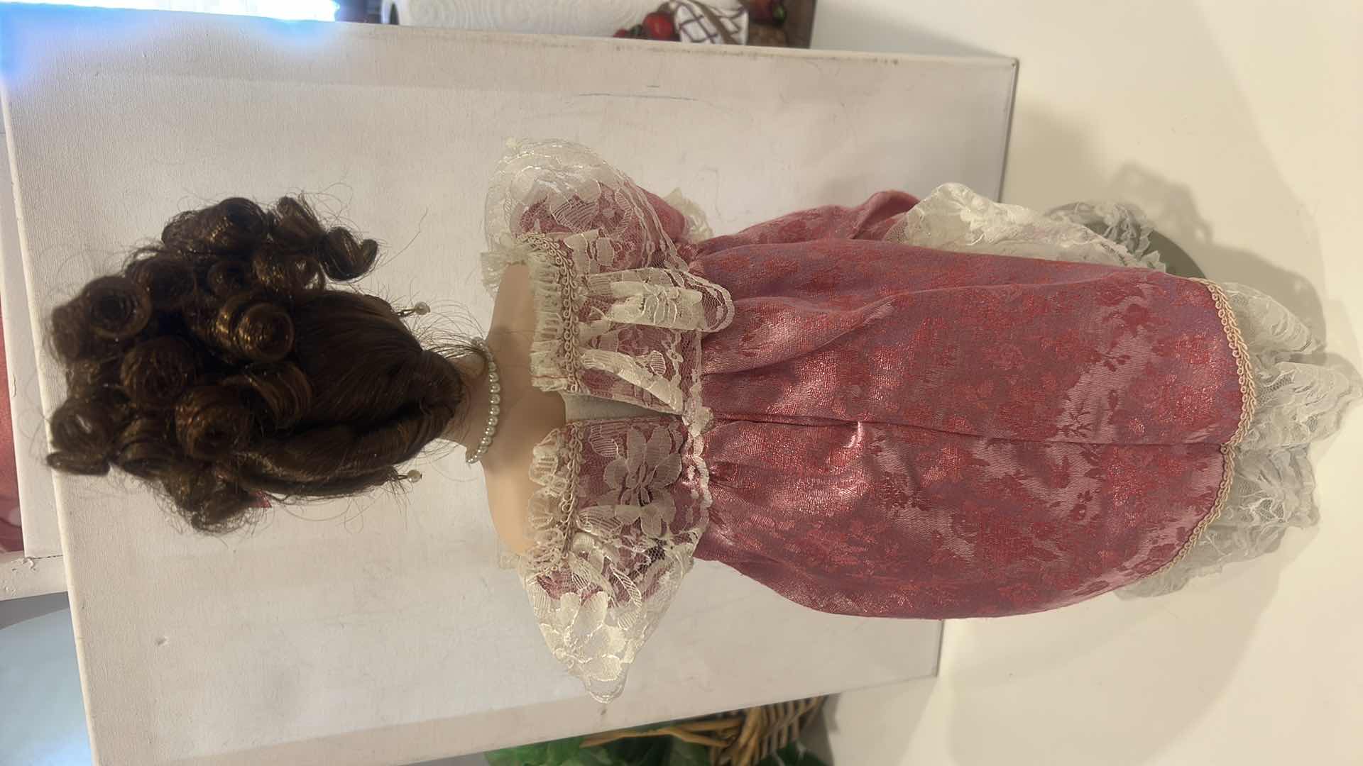 Photo 1 of PORCELAIN COLLECTIBLE DOLL H19”