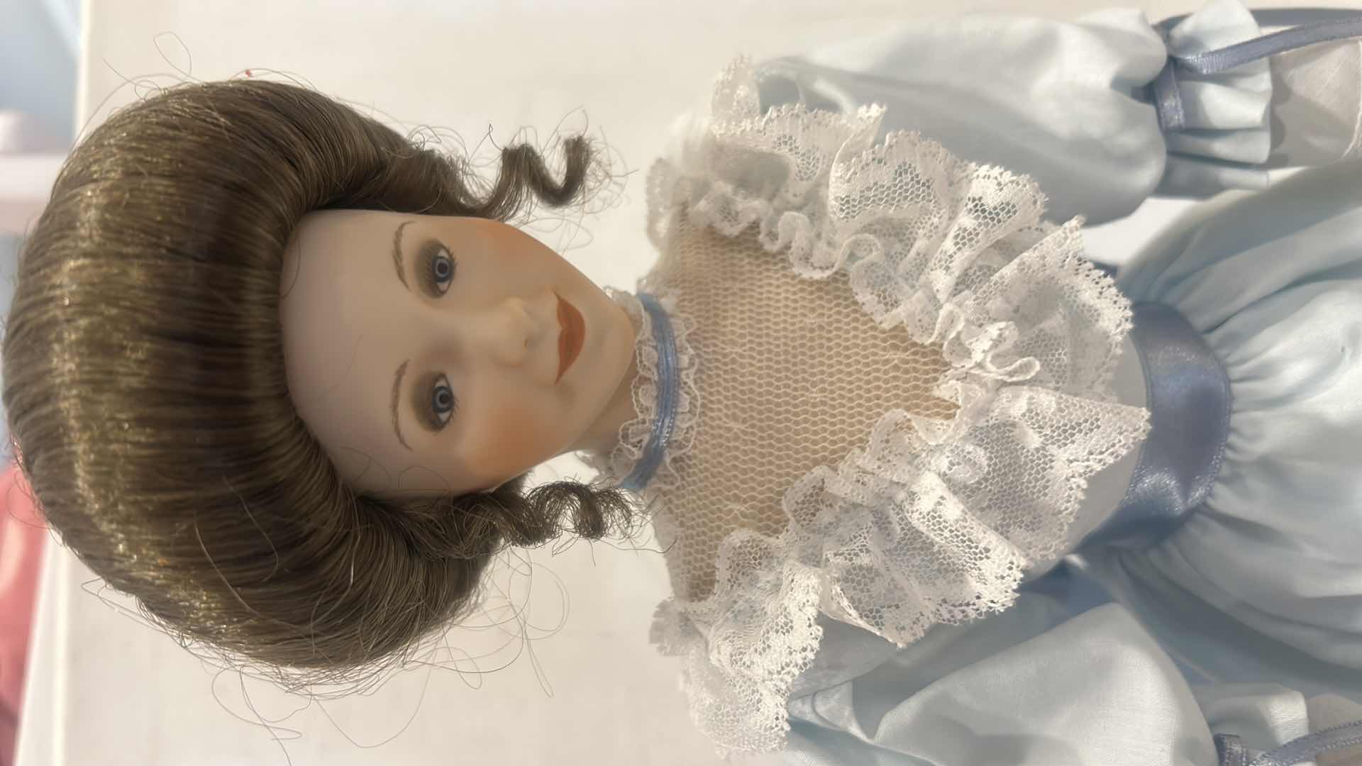 Photo 1 of FINE PORCELAIN COLLECTIBLE DOLL H18” $20