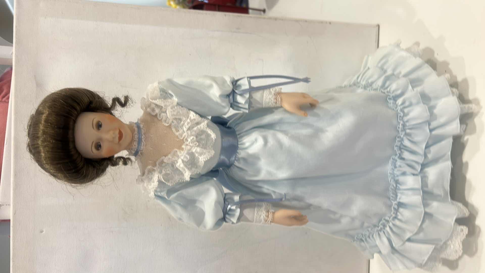 Photo 1 of FINE PORCELAIN COLLECTIBLE DOLL H18” $20