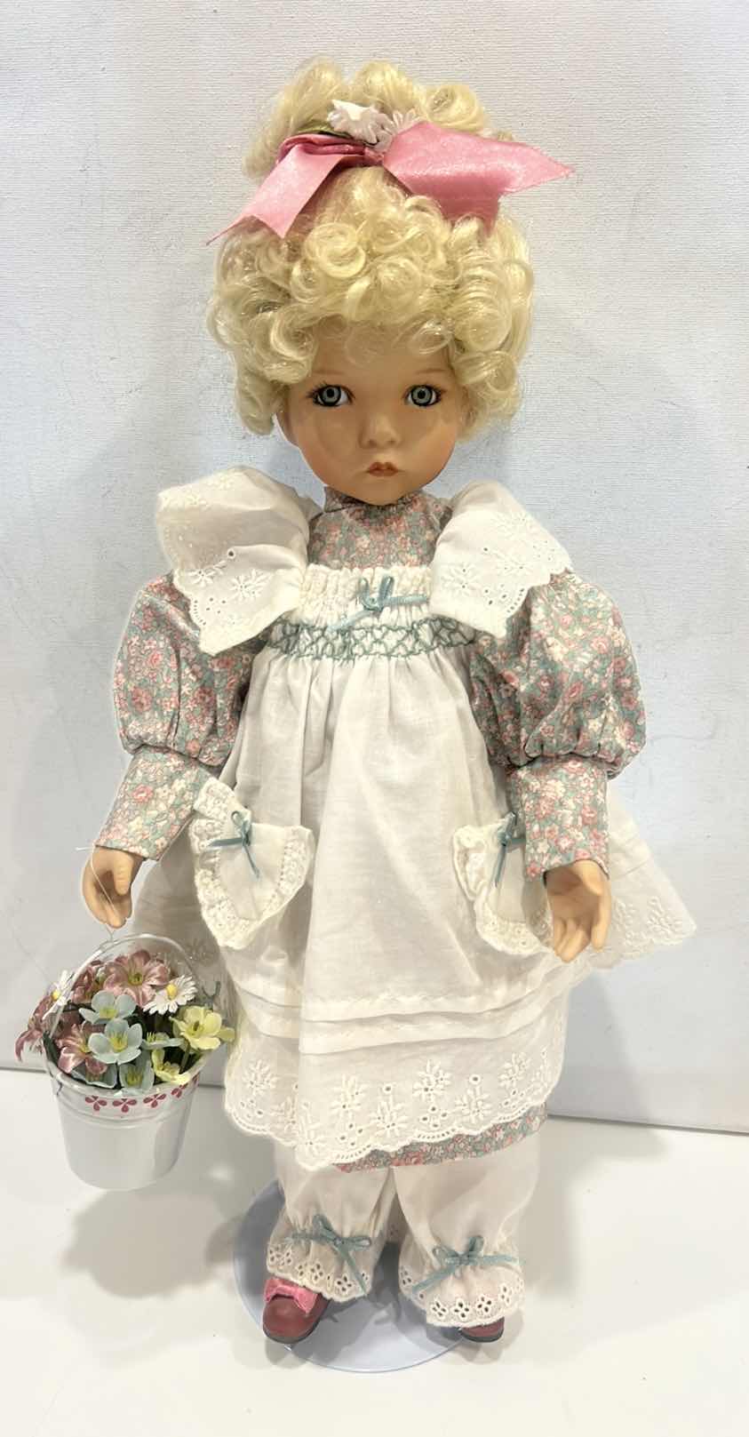 Photo 1 of FINE PORCELAIN COLLECTIBLE DOLL H16” $100