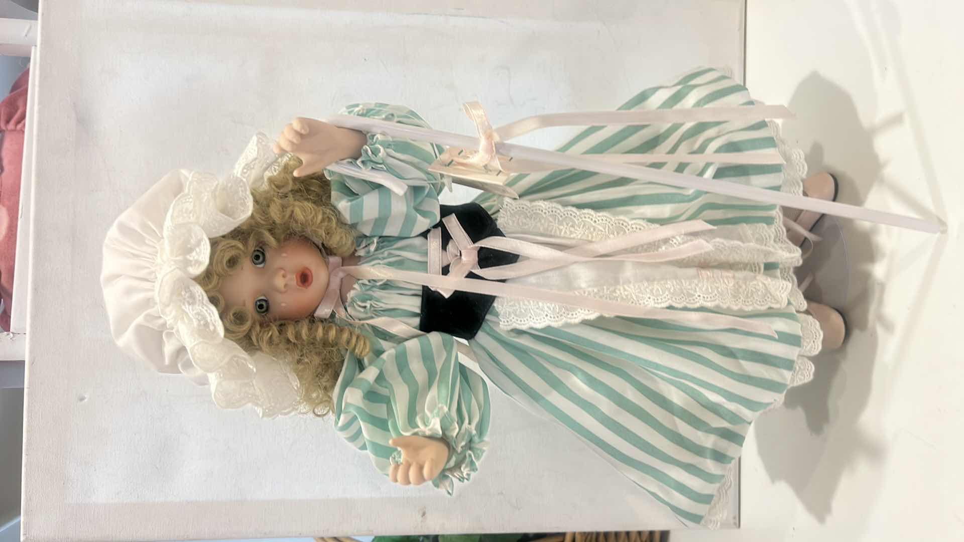 Photo 1 of PORCELAIN DOLL TITLED "LITTLE BO PEEP," PRODUCED BY THE ASHTON-DRAKE GALLERIES. H15” $70