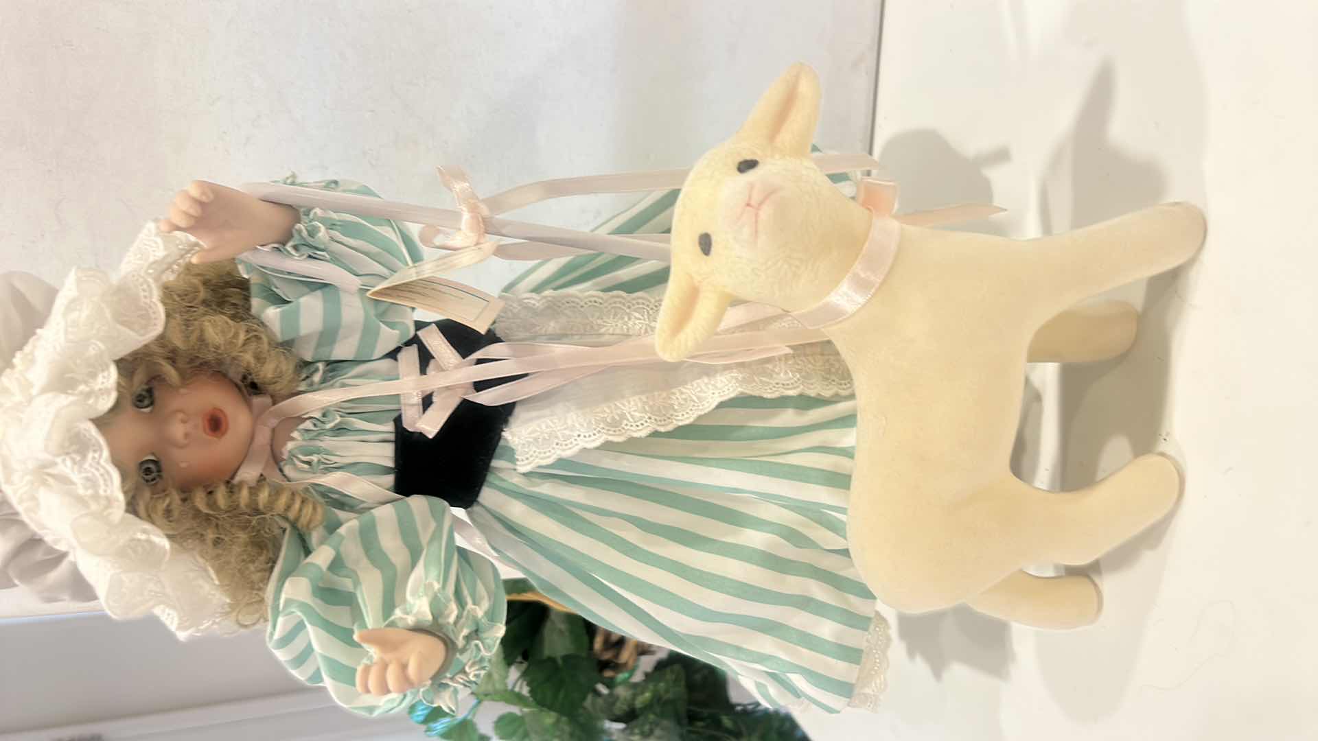 Photo 1 of PORCELAIN DOLL TITLED "LITTLE BO PEEP," PRODUCED BY THE ASHTON-DRAKE GALLERIES. H15” $70