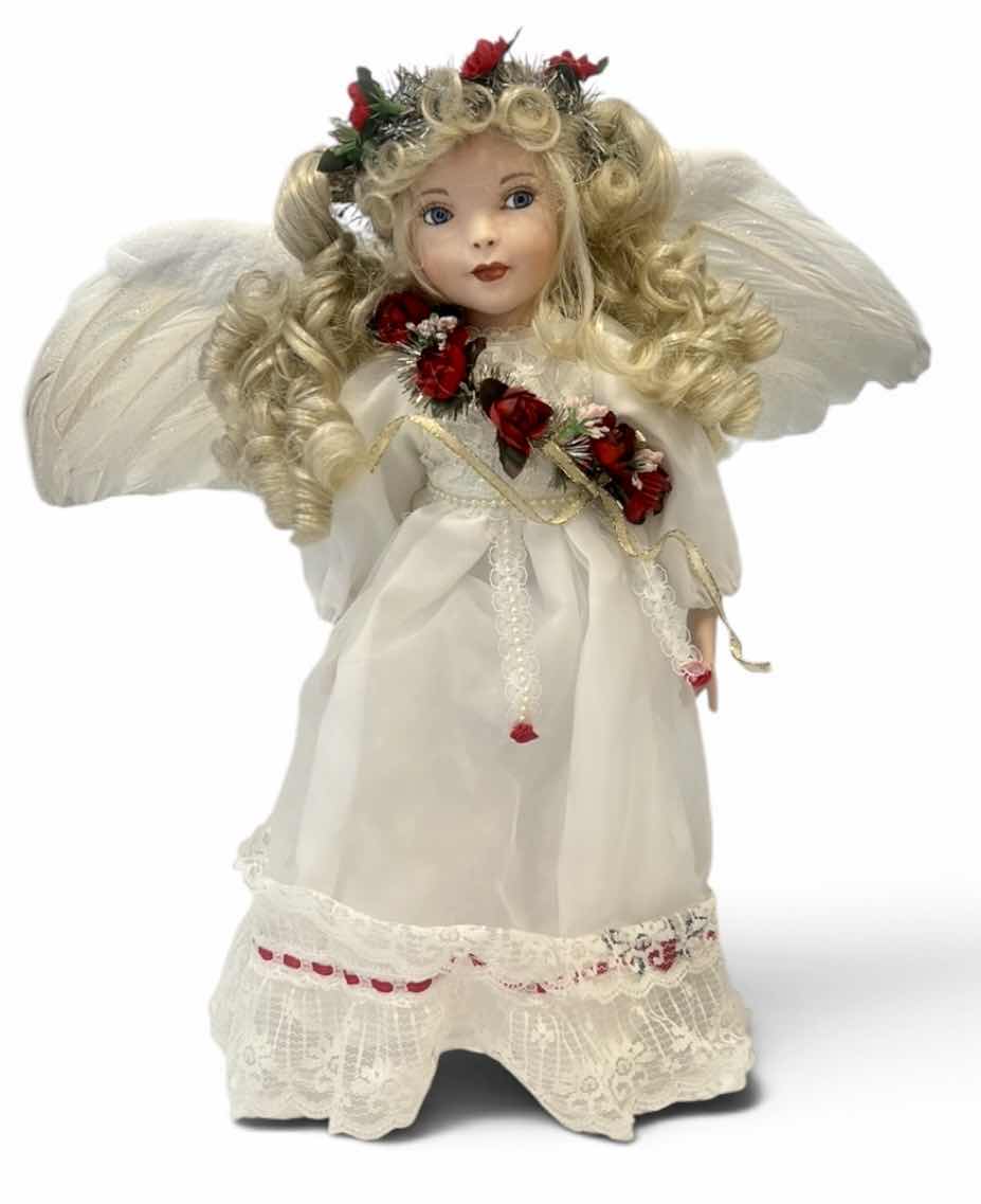 Photo 1 of VINTAGE "ANGEL OF LOVE" PORCELAIN COLLECTOR DOLL $45