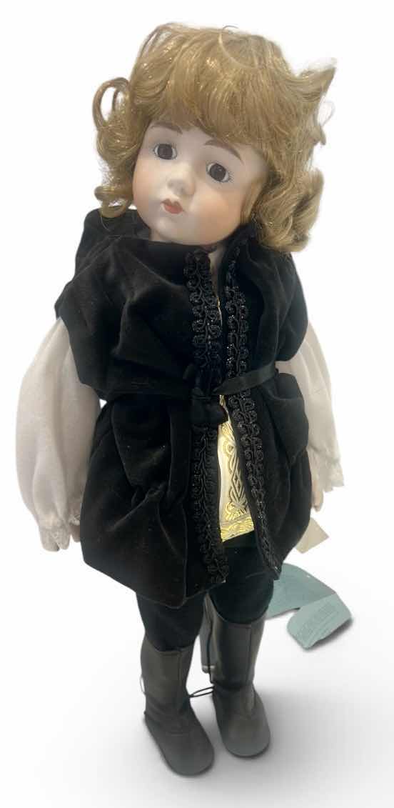 Photo 1 of VINTAGE "PRINCE" / RENAISSANCE BOY MUSICAL PORCELAIN DOLL
H19” $55