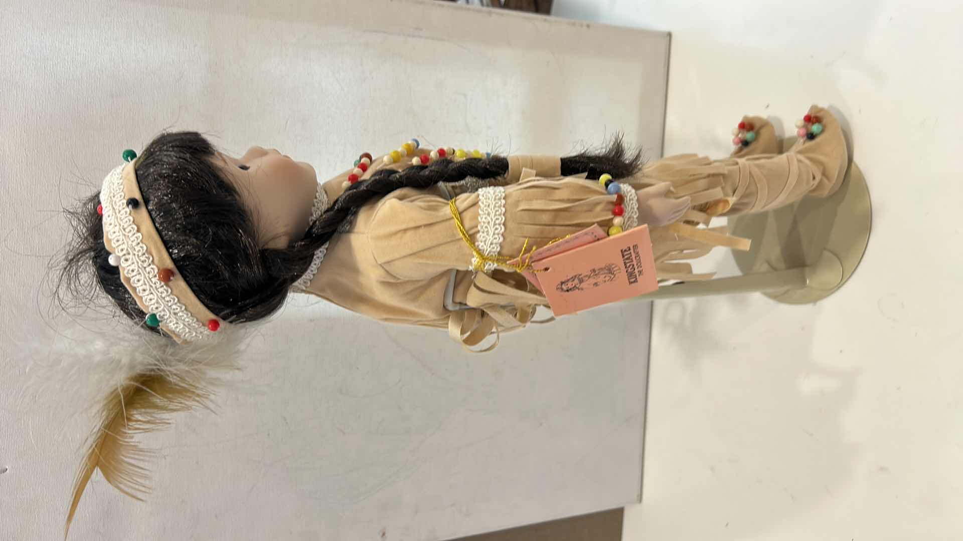 Photo 1 of LITTLE INDIAN PORCELAIN DOLL H17”
